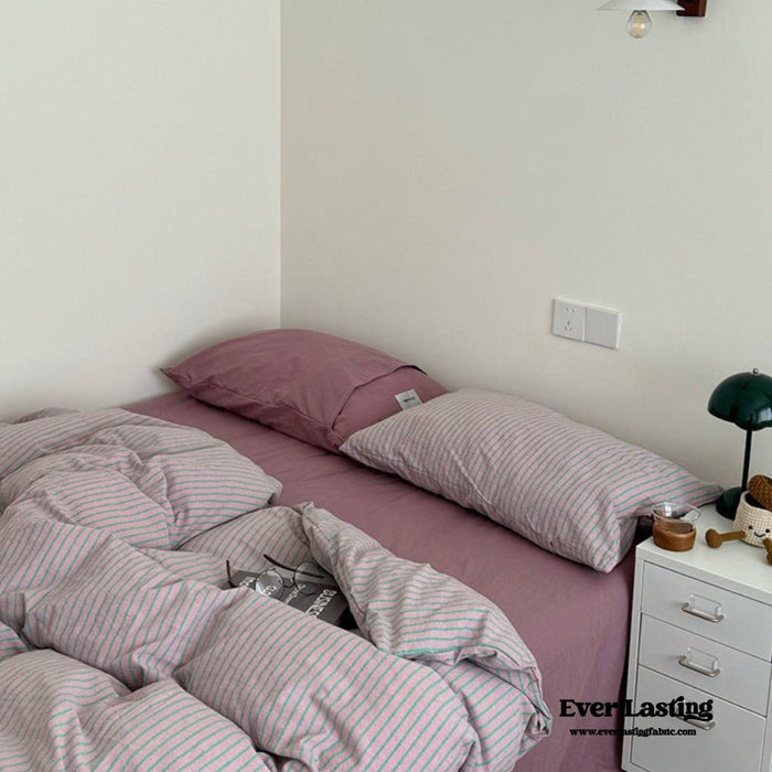 James Striped Bedding Set / Yellow - Ever Lasting