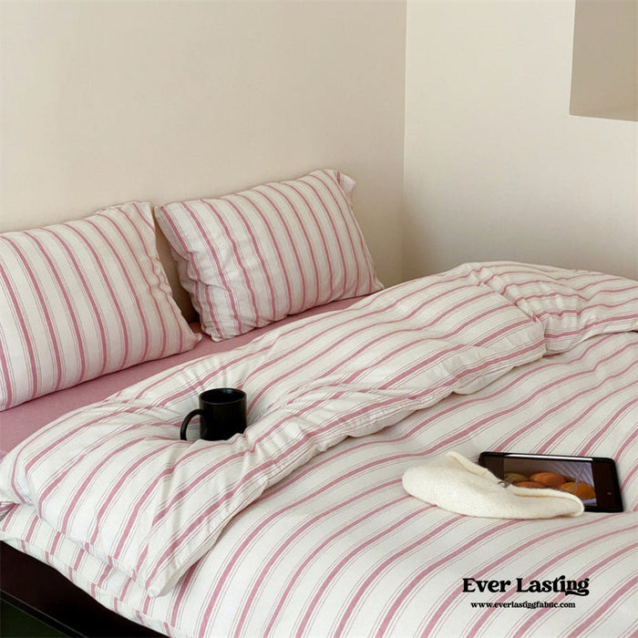 Jersey Knit Stripe Duvet Cover - Ever Lasting