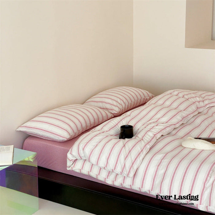Jersey Knit Stripe Duvet Cover - Ever Lasting