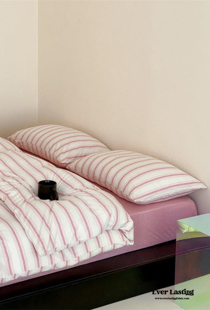 Jersey Knit Stripe Duvet Cover - Ever Lasting