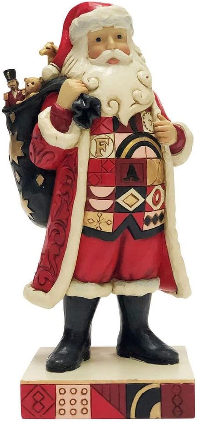 Jim Shore FAO Schwarz Santa with FAO Toy Bag #6010852 Free Shipping