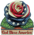 Jim Shore Heartwood Creek Patriotic Rose Mini #6012432