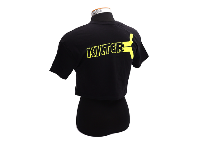Kilter Crop - OG Logo Black/Yellow