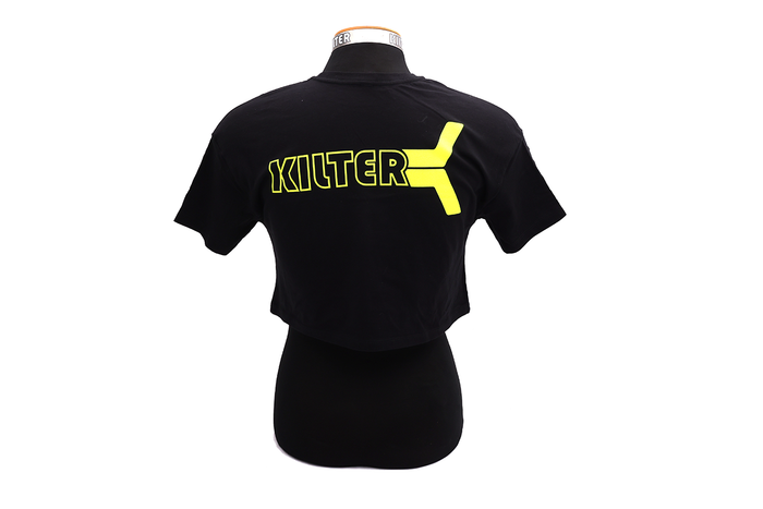 Kilter Crop - OG Logo Black/Yellow