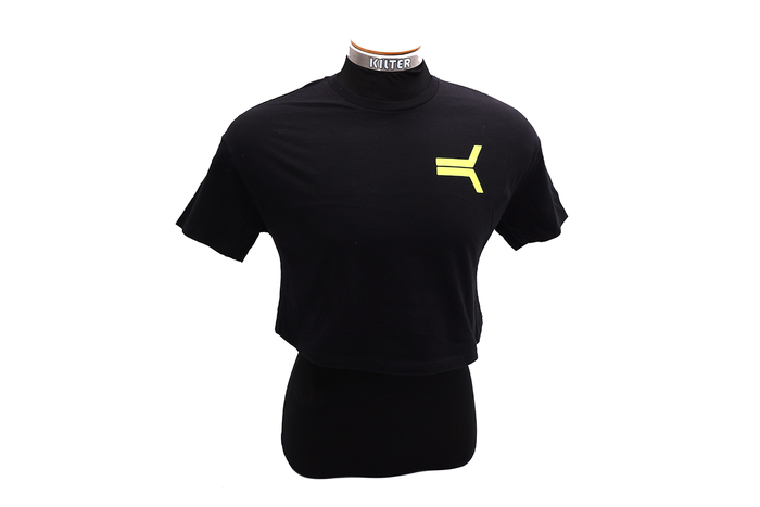 Kilter Crop - OG Logo Black/Yellow