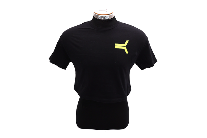 Kilter Crop - OG Logo Black/Yellow