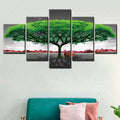 Landscape Giant Green Tree Wall Art Frame Canvas Printing Decor