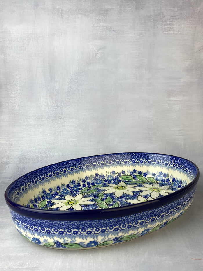 Large Unikat Oval Baker - Shape 297 - Pattern U5140