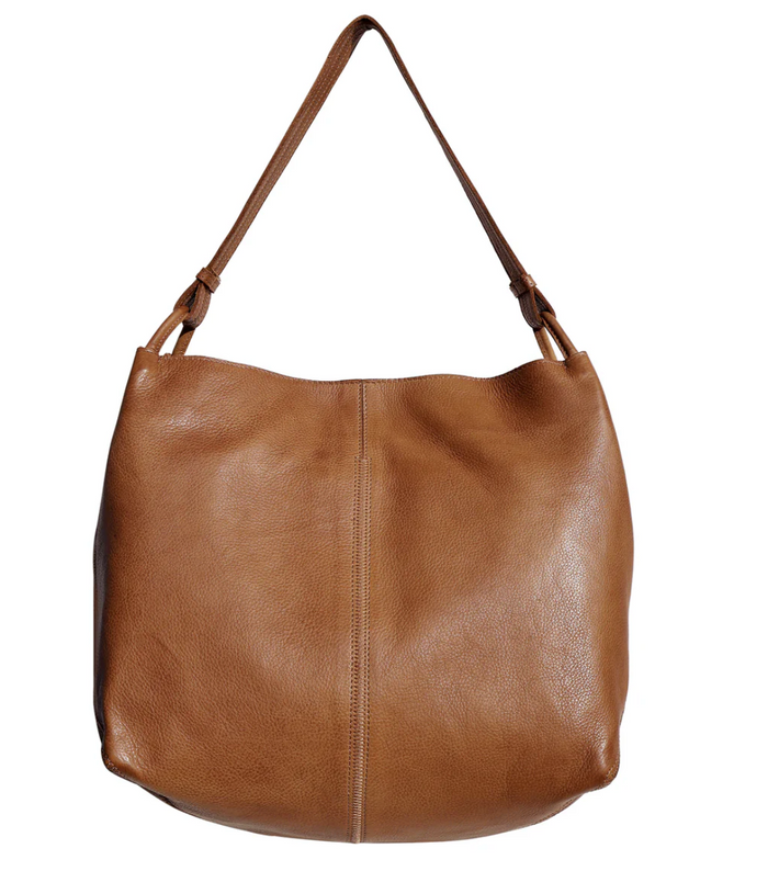 Latico Leathers Lyons Tote Bag (Black, Cognac)