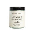 French Girl lavender body polish in a glass jar