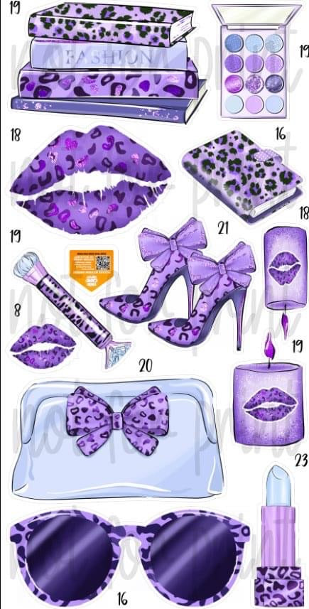 Leopard Lady- Purples