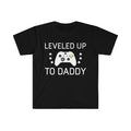 Leveled Up To Daddy Shirt New Dad