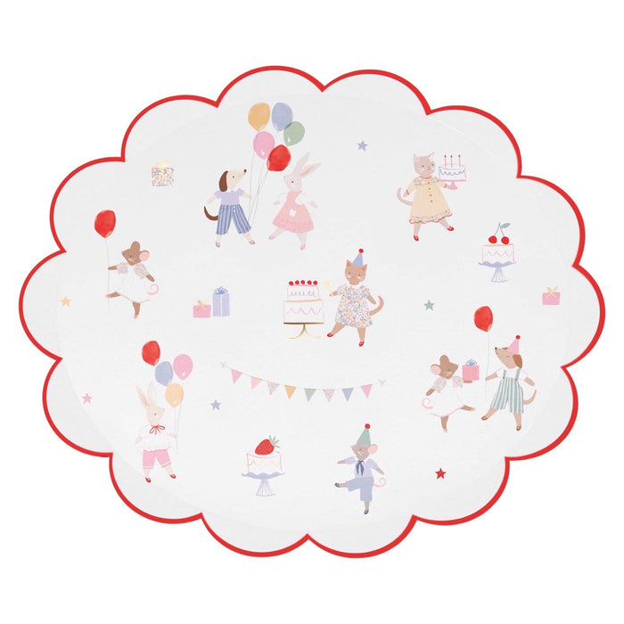 Meri Meri Party Animal Friends Dinner Plates 11.5" - bubblegum market