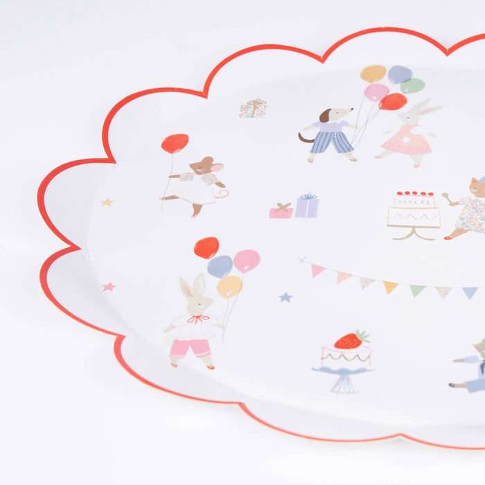 Meri Meri Party Animal Friends Dinner Plates 11.5" - bubblegum market