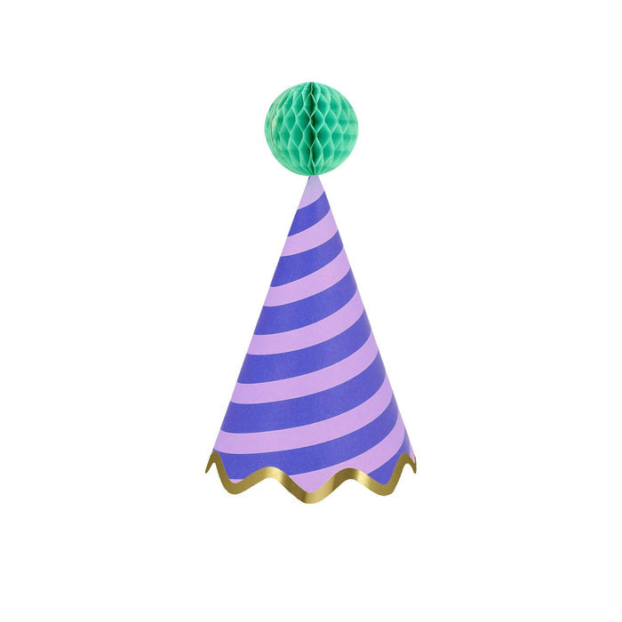 Meri Meri Party Stripe Party Hats - bubblegum market