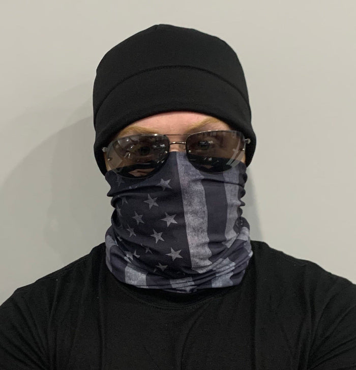 Neck Gaiter-Subdued American Flag.