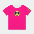 Neon Pink Snap Tee