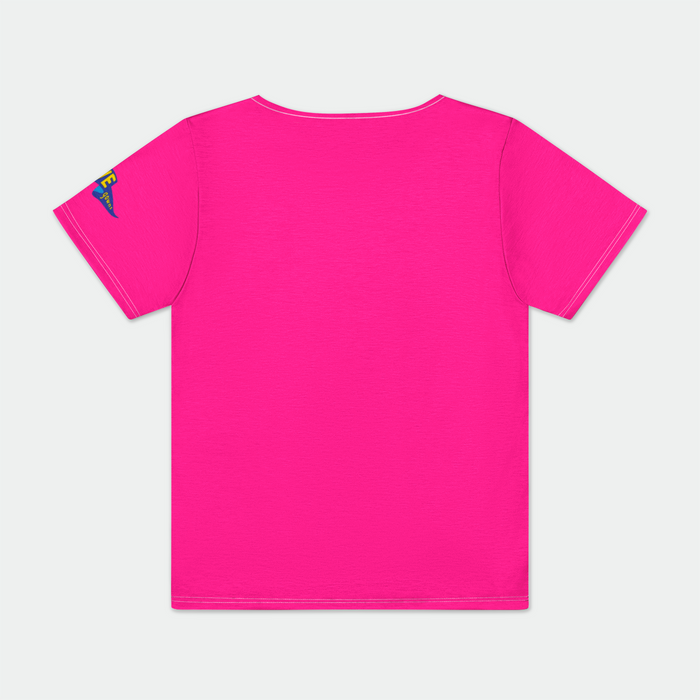 Neon Pink Snap Tee