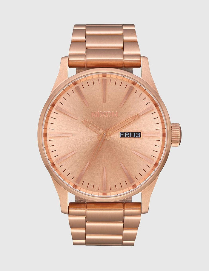 Nixon Sentry SS Watch - Rose Gold