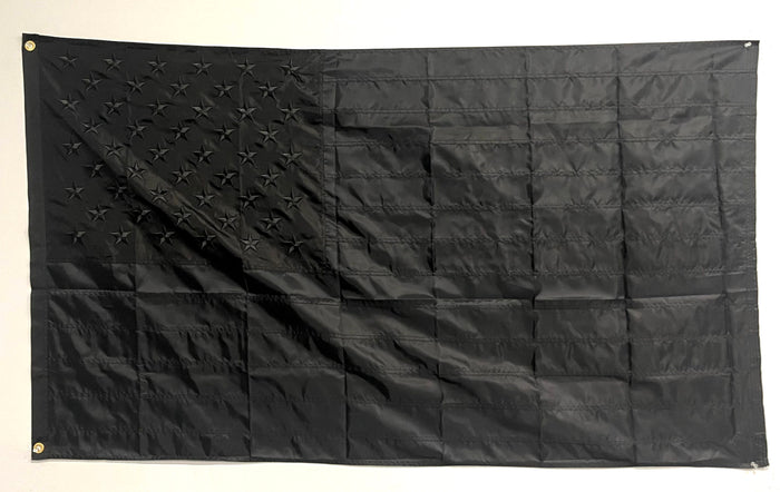 No Quarter Black Flag-No Surrender Flag-Black American Flag.