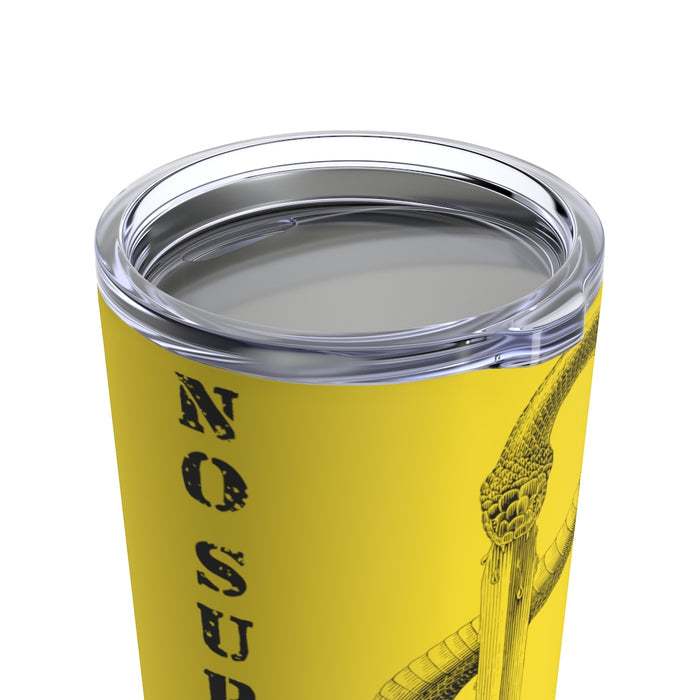 No Surrender Snake Eating Sword Tumbler Cup.