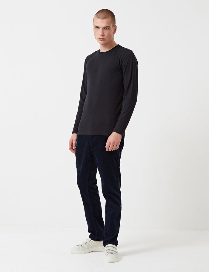 Norse Projects Niels Standard Long Sleeve T-Shirt - Black