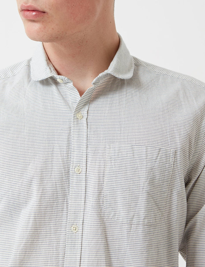 Oliver Spencer Eton Collar Shirt - Farner Cream