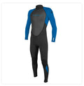 O'Neill Youth Reactor 2 3/2mm full wetsuit, black with blue sleeves, back zip design