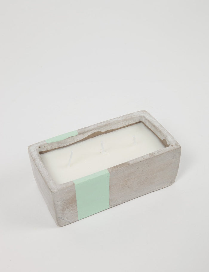 Paddywax Urban Concrete Rectangle Candle (8oz) - Sea Salt & Sage