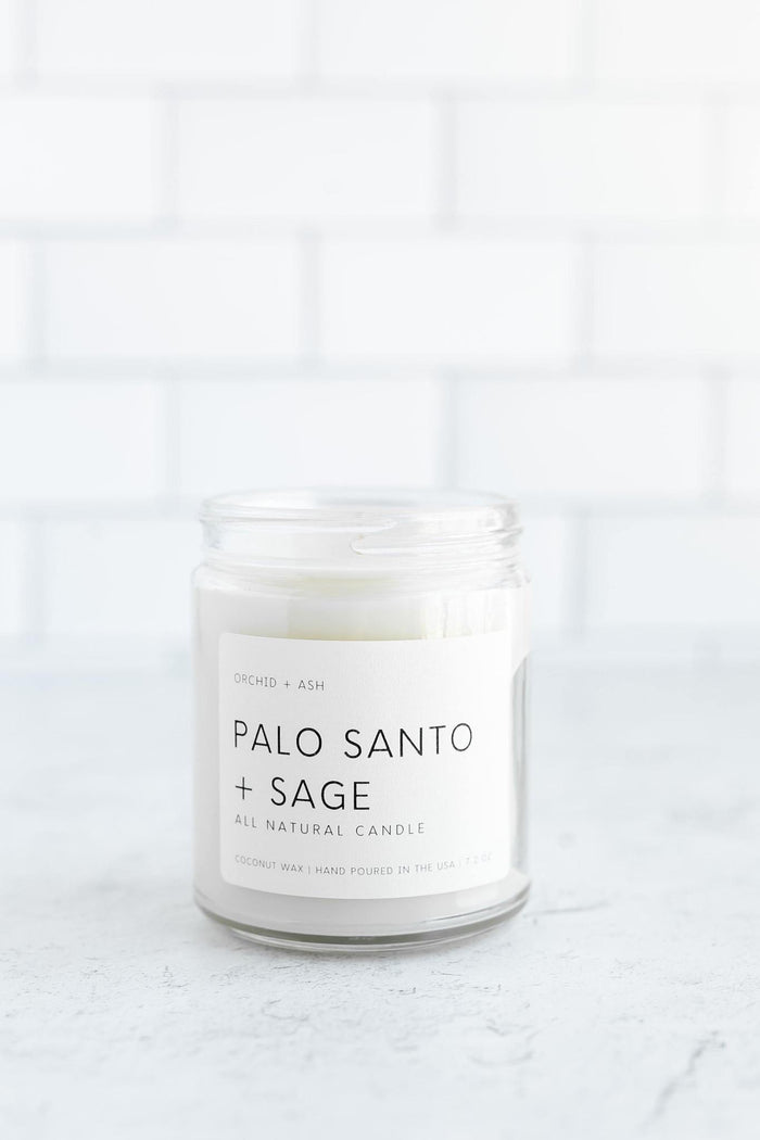Palo Santo + Sage Candle