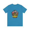 Patriotic Valor: Military T-Shirt with 'Double Flag Eagle U.S. ARMY' Design