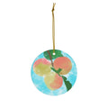 Peach Ceramic Ornament