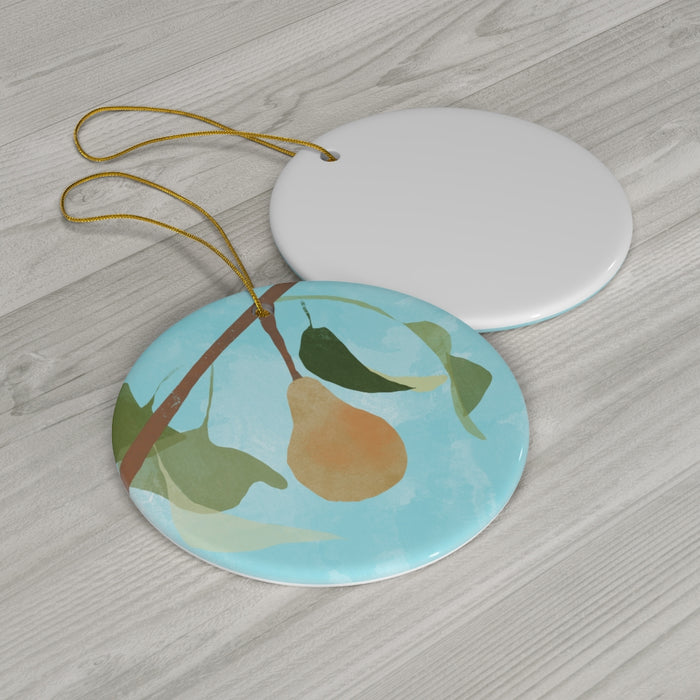 Pear Ceramic Ornament