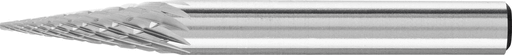 Pferd Carbide Bur - Cone (Pointed), DIA Cut 1/4'' x 3/4'' x 1/4'' Shank - SM-2 ( EDP 25213)-ShopWeldingSupplies.com