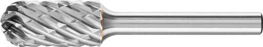 Pferd Carbide Bur - Cylind. Radius End, STEEL Cut 1/2'' x 1'' x 1/4'' Shank - SC-5 (EDP 24468)-ShopWeldingSupplies.com