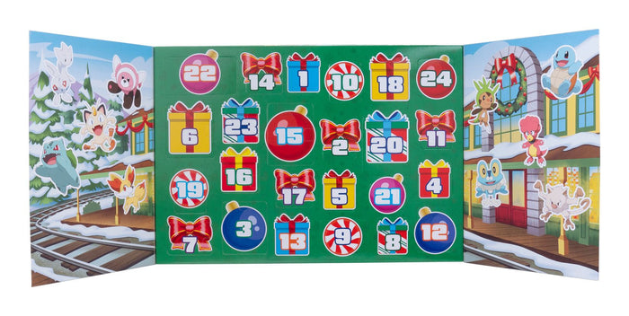 Pokémon 24 Day Xmas Advent Calendar with 16 2 Inch Battle Figures
