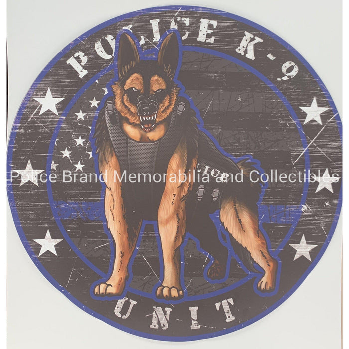 Police K9 Unit Sticker.