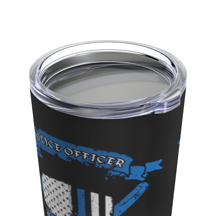 Police Officer Crest-Thin Blue Line-Tumbler 20.
