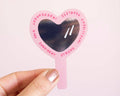 Positive Affirmations Vinyl Sticker- Cute Pink Heart