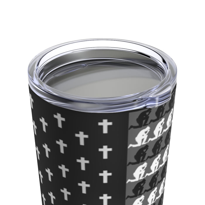 Praying Officers Thin Blue Line Flag-Police Officer Tumbler 20oz.