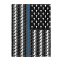 Praying Police Officer Blanket-Praying State Trooper Blanket-Praying Deputy Blanket-Police Prayer Flag.