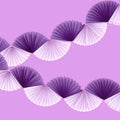 Purple / Lilac Paper Fan Garland - bubblegum market