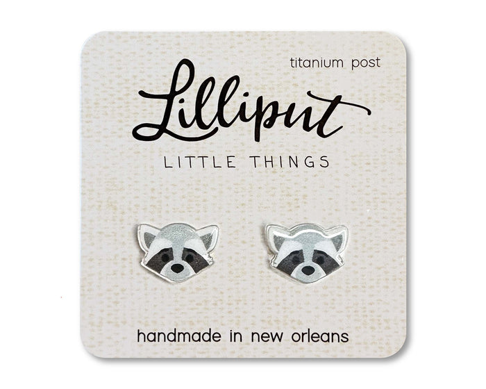 Raccoon Earrings // Quirky Earrings