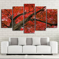 Red Maple Tree Wall Art Frame Canvas Printing Decor