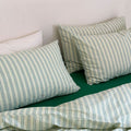 - Ever Lasting - Refreshing Stripe Pillowcases / Forest Green - Pillowcases - Ever Lasting