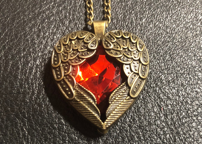 REIKI CHARGED! Beautiful Heart Angel Love - Protection Necklace