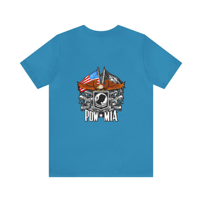 Remembering Our Heroes: Military T-Shirt with 'You Are Not Forgotten - POW MIA' Design