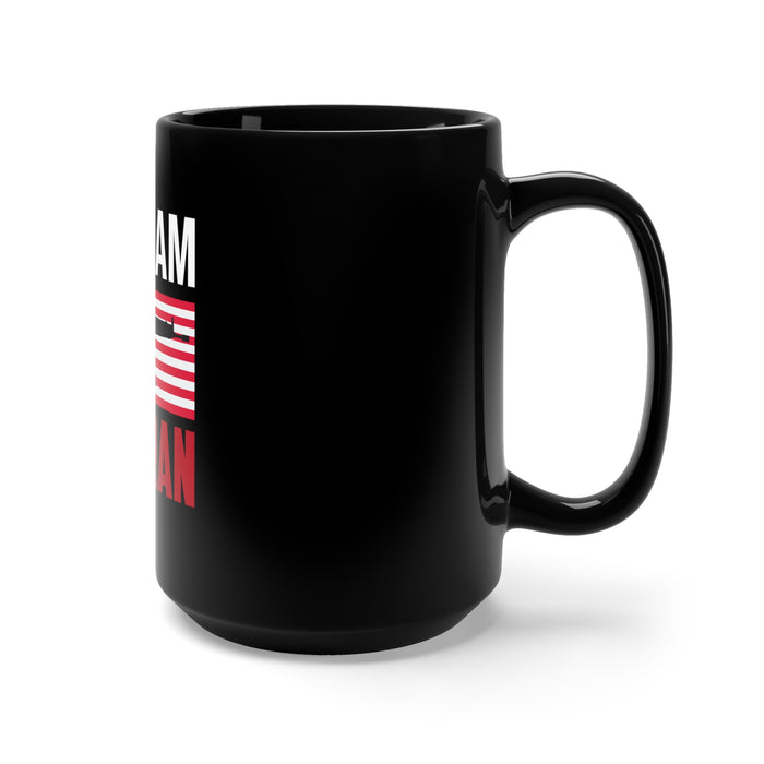 Remembrance and Honor: 15oz Black Mug with Military Design - 'Vietnam Veteran