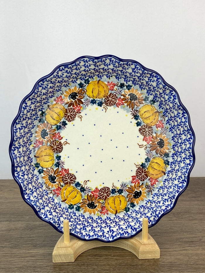 Ruffled Unikat Pie Plate / Round Baker - Shape 636 - Pattern U4741