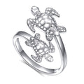S925 Sterling Silver Turtle Ring